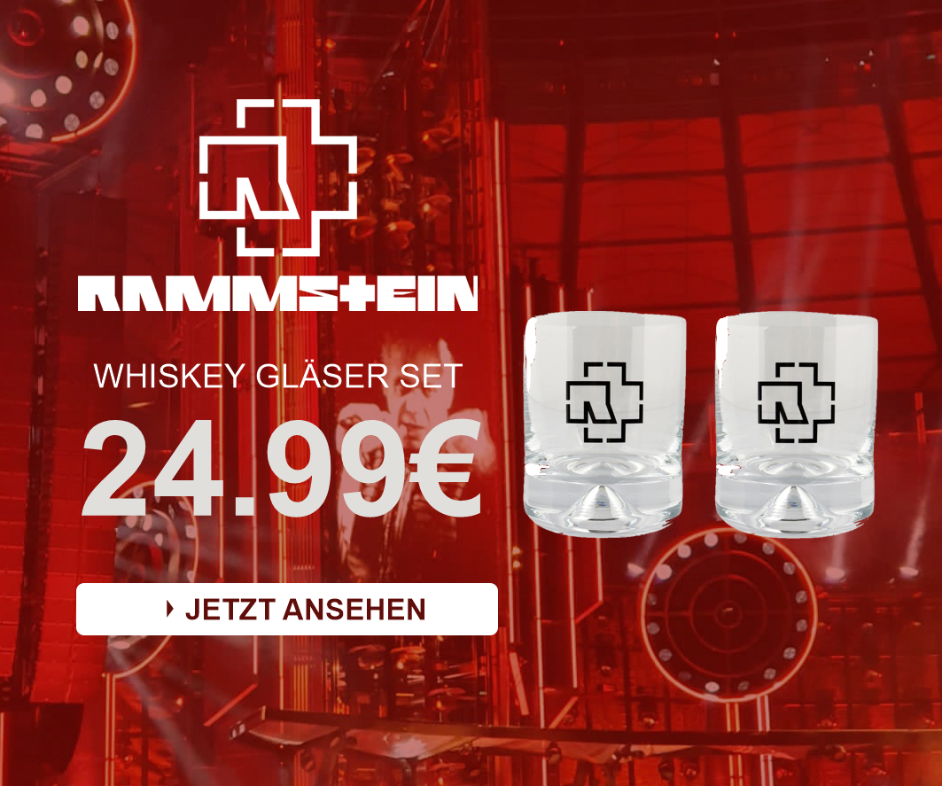 Rammstein Spirituosen und Whiskey Glas Set Rammstein Spirituosen und Whiskey Glas Set