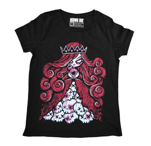 Akumu Ink Alice Queen in Wonderland T-Shirt Damen
