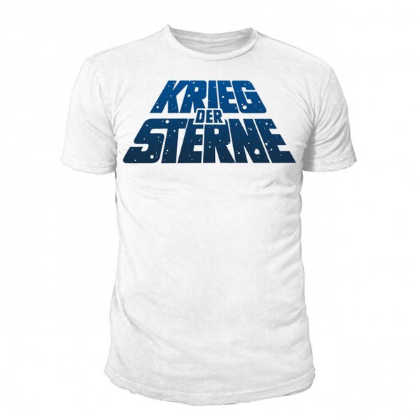 Star Wars Krieg der Sterne Logo Herren T-Shirt Weiß