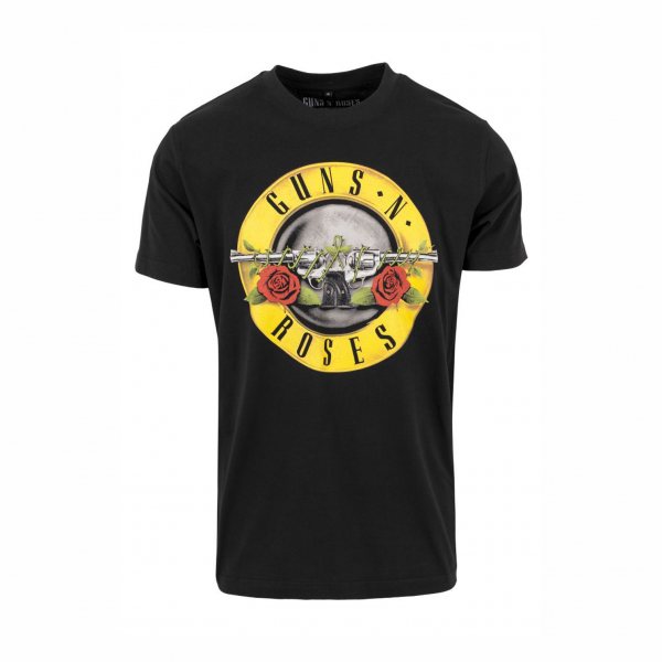 Merchcode Guns N Roses Drum Logo Herren T-Shirt lizenziert schwarz S - XL